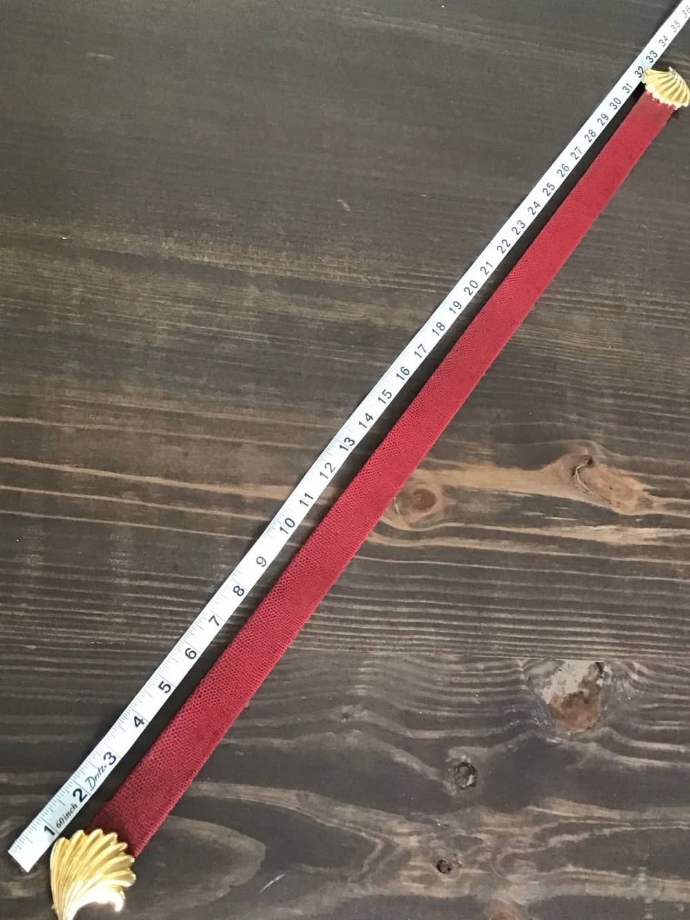 Red Snake Skin look belt.